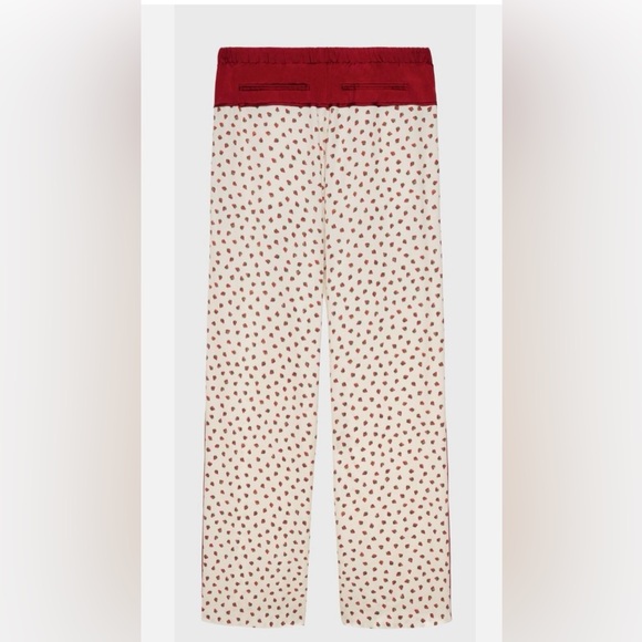 Zara Pants - Zara Stefano Pilati Strawberry print Size Medium NWT pajama bottoms or pants